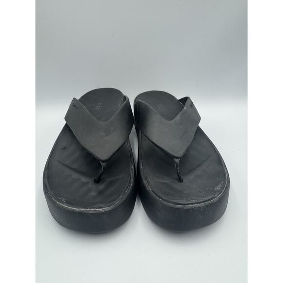 Womens CROCS GETAWAY PLATFORM FLIP FLOPS 209410-001 BLACK US W 8 - Picture 6 of 6